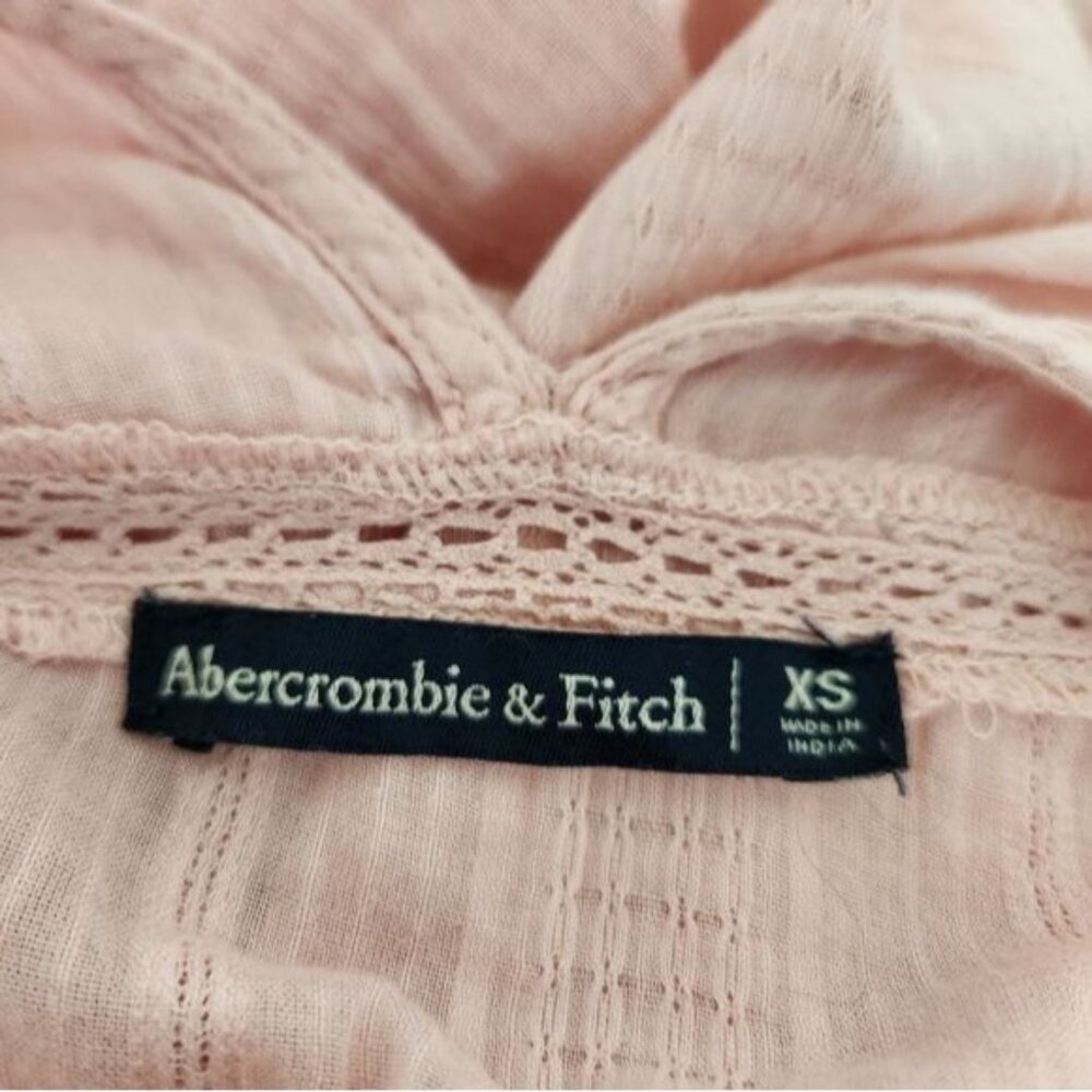 Abercrombie & Fitch Mock Neck Lace Blouse size XS - Picture 10 of 11
